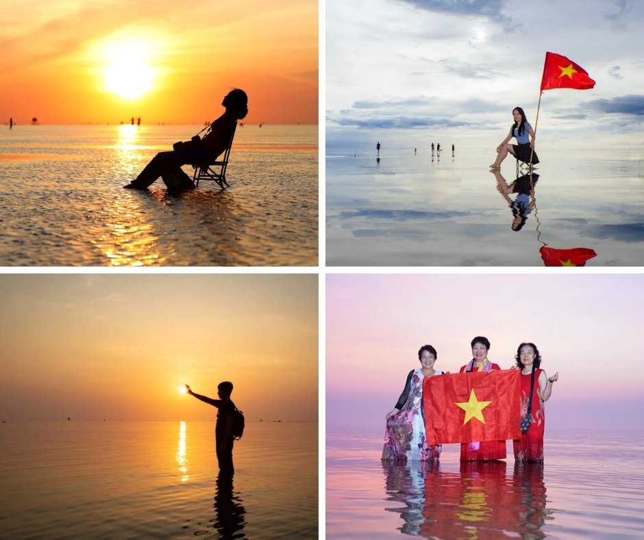 Mẹo Chụp Ảnh Và Địa Điểm Check-In Đẹp Tại Biển Vô Cực Thái Bình