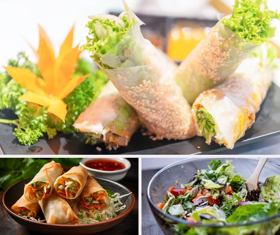 Món Cuốn và Salad